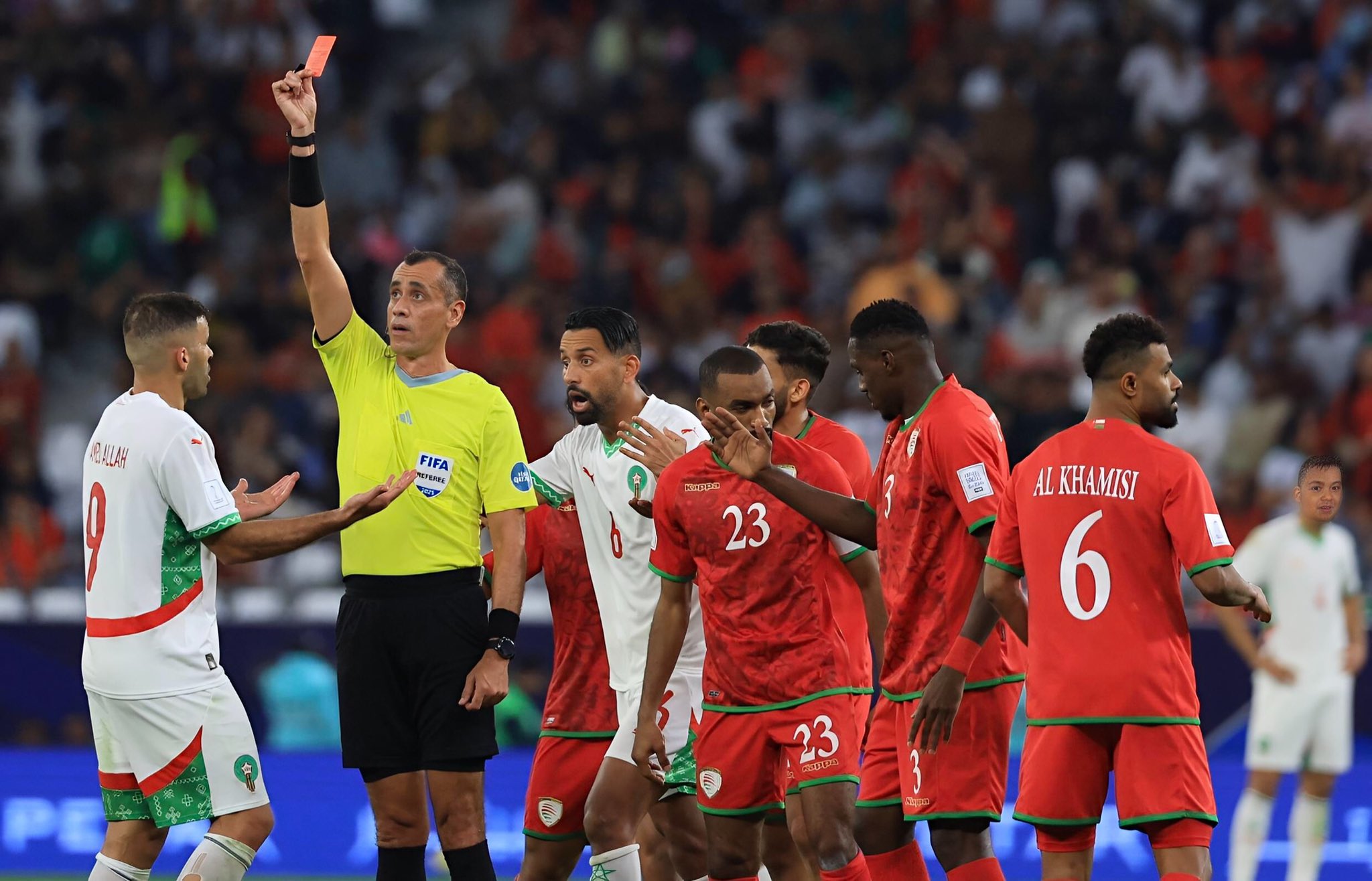 كأس العرب| المغرب تتعادل مع عمان تحت أنظار بن شرقي 