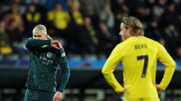 مفاجأة دوري أبطال أوروبا.. مانشستر سيتي يسقط بثلاثية أمام بودو غليميت في ليلة تاريخية 